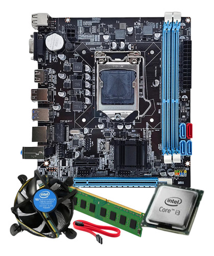 Kit Pl Mãe 1151 + Proc I3 8100 + Mem 8gb Ddr4 + Ssd 240gb