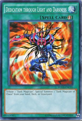 Tarjeta Yugioh! Dedicación A Través De Luz Ygld-spc31 Common