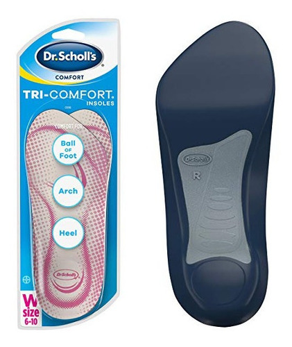 6 Plantillas Tri Confort Dr Scholls Mujer Talla 6 Al 10