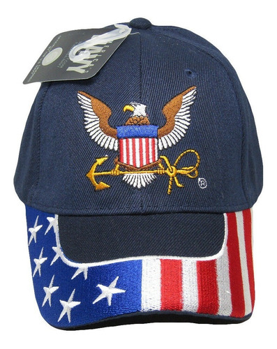 Gorra U.s. Navy Usn Eagle Anchor Patriotic - A Pedido_exkarg