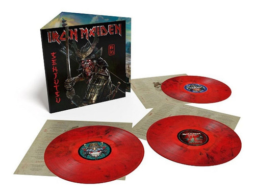 Iron Maiden Senjutsu 3 Lps Red Vinyl