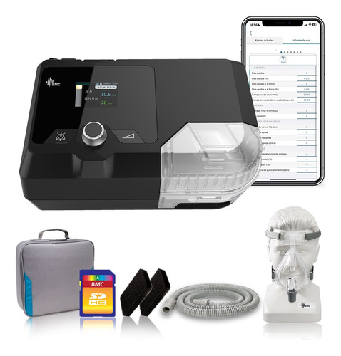 Bmc Cpap Fijo Apnea Del Sueño Con Humidificador+1mascarilla