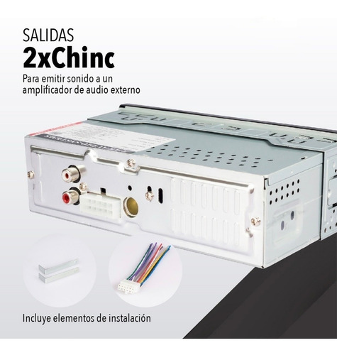 Estereo Bluetooth Con Control Desmontable Usb Stereo Auto Fm