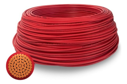 Cable Libre De Halógenos 4mm Rojo (r100)