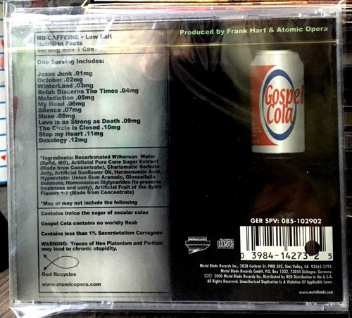 Atomic Opera - Gospel Cola (2000) Rock Cristiano
