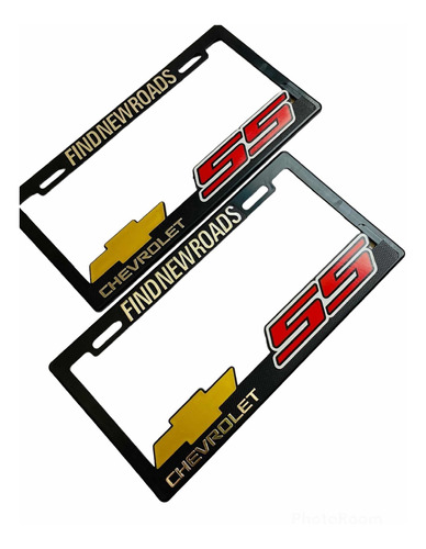 Par (2) Portaplaca Chevrolet Ss Aveo Trax  Beat Spark Chevy