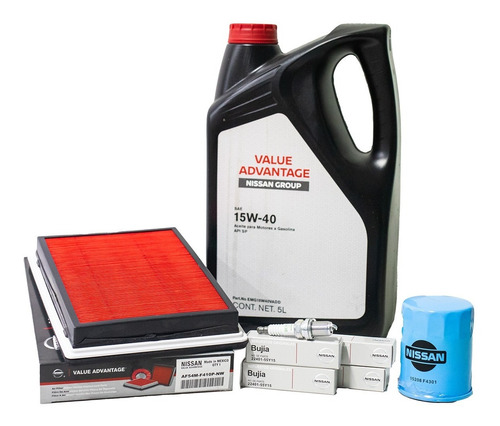 Kit De Afinacion Con Aceite 15w-40 Original Nissan Tsuru