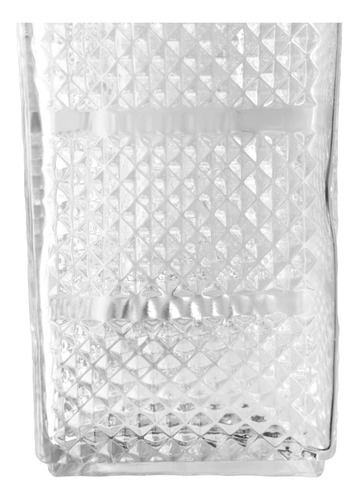 Juego 10 Licoreras Rectangular Labrada De Vidrio Cristal 1 L