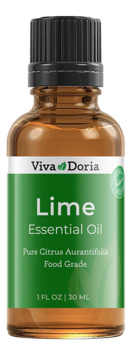 Viva Doria Aceite Esencial De Lima 100% Puro, Sin Diluir, G.