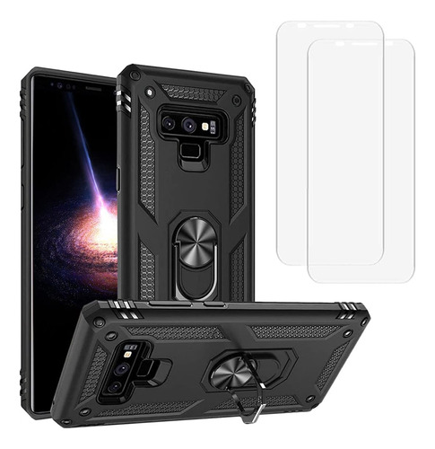 Funda Bumper Reforzada Con Anillo Para Galaxy Note 9