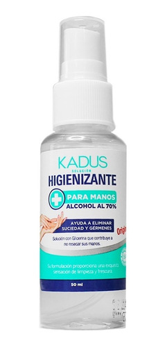 Solución Higienizante Kadus Para Manos Alcohol Al 70 50ml