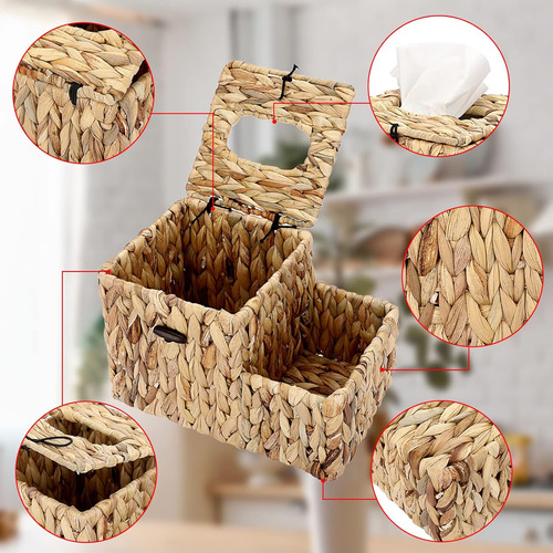 Sumnacon Cubierta Cuadrada Para Caja De Pañuelos, Cubo Decor