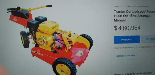 Motocortadora Roland H001 Modelo 2024. Arranque Manual.joya.