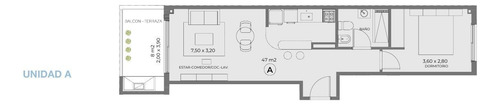 Departamento De Dos Ambientes En Venta En Nuñez
