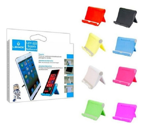 Suporte P/ Smartphones De Mesa Multifuncional Lehmox Ley-223