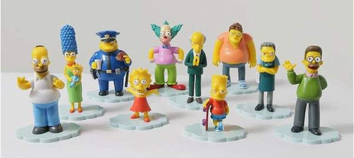 Figuras Los Simpsons Coleccion Completa Clarin X10 Sellado