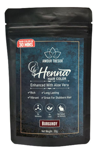 Amour Tresor Tinte Para El Cabello Con Henna De 30 Minutos C