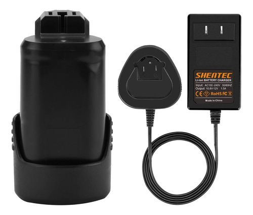 Shentec Bateria Repuesto Para Bosch Ion Litio (cargador