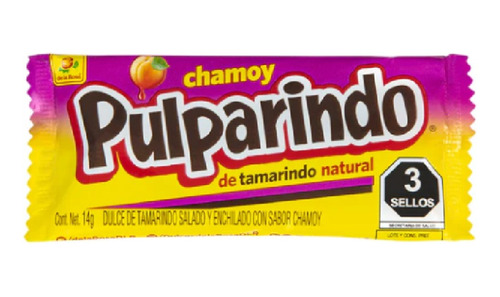 Dulce De Tamarindo Pulparindo Sabor Chamoy  1pza De 14grs