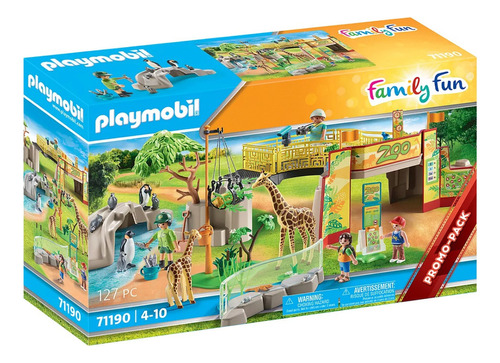 Figura Armable Playmobil Family Fun Zoo De Aventura 127 Pzas