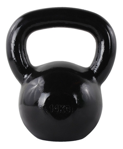 Pesa Rusa Fire Sports® Kettlebell 14 Kg Gym Crossfit Color Negro