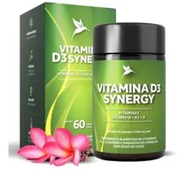 Comprar Vitamina D3 Synergy Pura Vida 60 Cáps + K2 + Mk7 + Magnésio