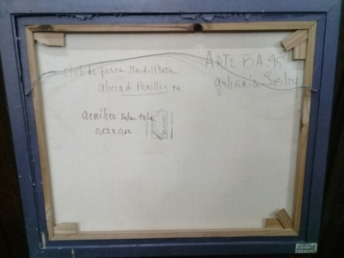Acrílico Sobre Tela De La Autora Alicia De Noailles (Usado)