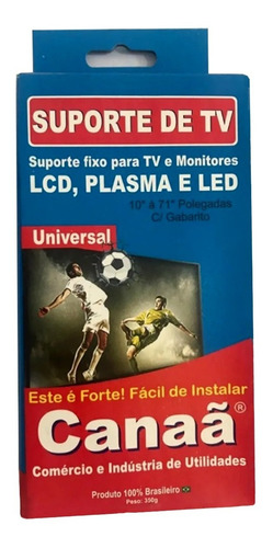 Imagem 3 de 3 de Suporte Tv Led, Lcd , Plasma Monitor De 10/70 Polegadas Fixo
