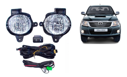 Neblineros Toyota Hilux 2012 2015 Kit Completo