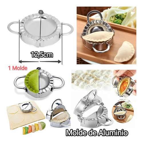 Molde Sellador Pastelitos Aluminio 12,5cm Ø