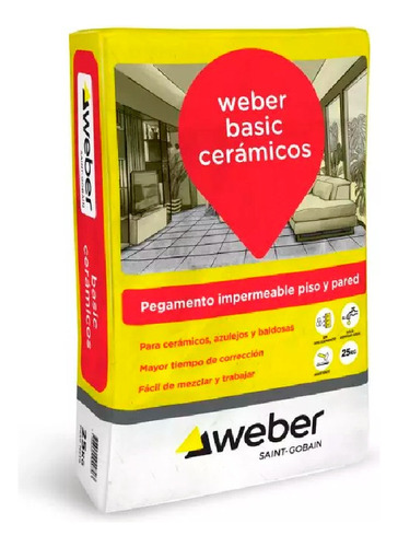 Adhesivo Weber Basic 25 Kg