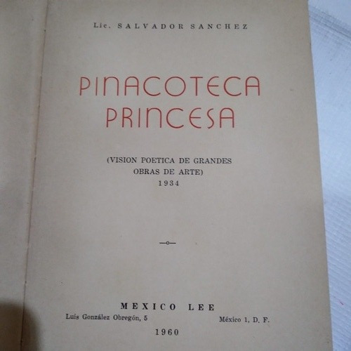 Pinacoteca Princesa - Salvador Sánchez (Usado)