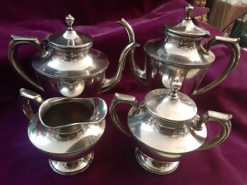 Servicio De Te Y Cafe Metl Plateado Wallace Silver Co