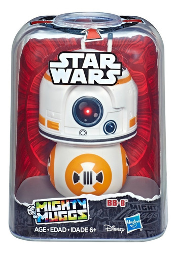 Figura Star Wars Mighty Muggs Bb8 Cambia Su Cara Hasbro