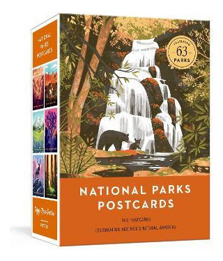 Libro National Parks Postcards : 100 Illustrations That C...