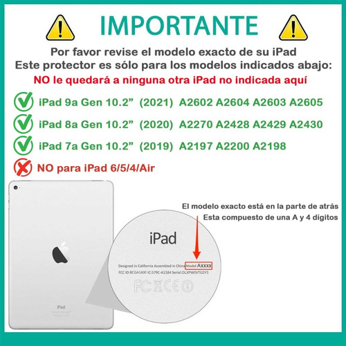 . Funda Tekku Handled Uso Rudo Para iPad 9 iPad 8 iPad 7 10.