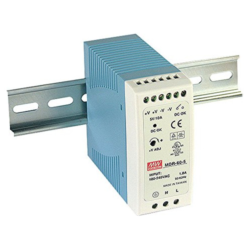 Fuente De Alimentación Mean Well Mdr-60-12 Ac A Dc Din Rail,