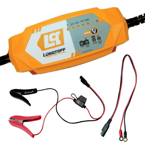 Cargador Baterías Automático Moto Auto Lusqtoff 12v Lct2000