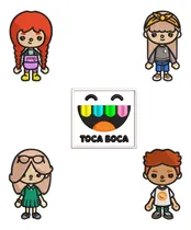 Comprar Matrices De Bordado: Personajes Toca Boca + Logo (5 Diseños)