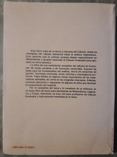 Fundamentos De Cálculo Avanzado De Taylor Y Mann (Usado)
