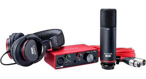 Kit Interface De Audio Focusrite Scarlett Solo Studio 3 Gen