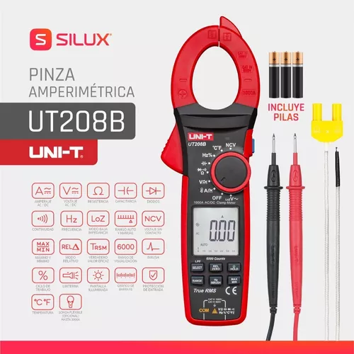 Pinza Amperimétrica Trms 1000A Uni-Trend UT208B- Suconel S.A