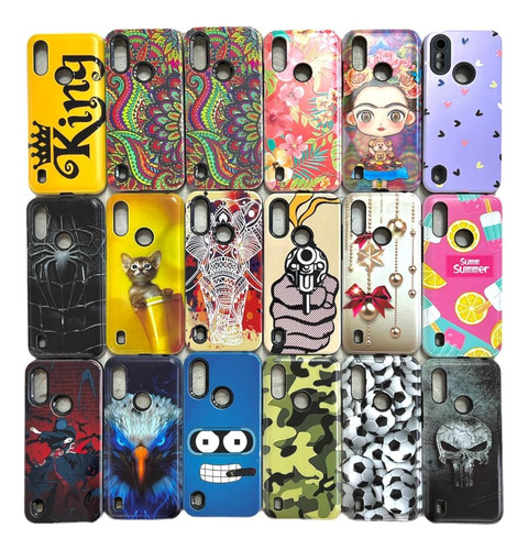 Funda Estampad Alto Impacto Rigida Para Motorola Moto E6i 