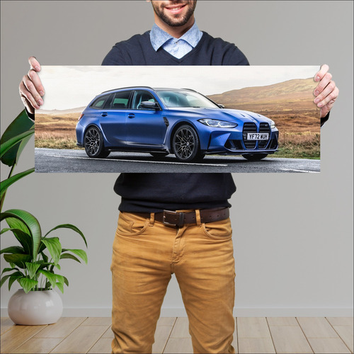 Cuadro 30x80cm Auto 2023 Bmw M3 Touring Competit 570