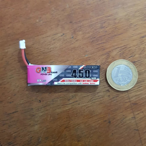 Kit 2 Bateria Drone 3.8v 1s 450mah 80c/160c Hv 4.35v