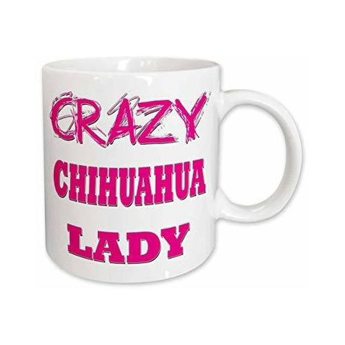 Mug_174981_2 Taza De Cerámica Crazy Chihuahua Lady, 15...