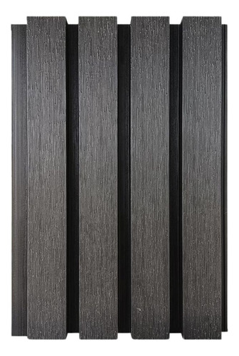 Lambrín Pvc Panel Decorativo 1 Pieza Tipo Madera 145x22cm Color Marrón Oscuro Wall Panel