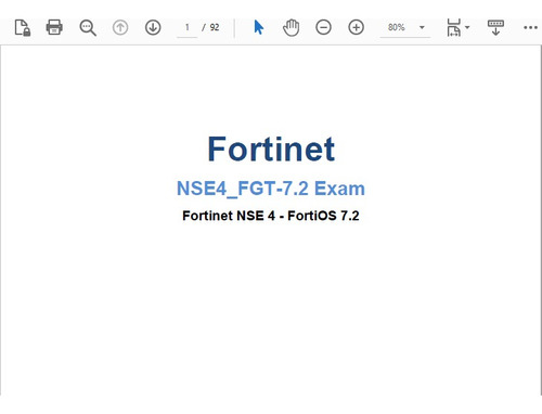 Fortigate Nse4 Version 7.2 Actualizado