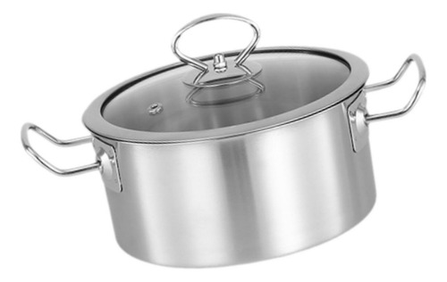 Olla Para Ramen Coreana, Olla Gruesa Para 18 Cm De Plata