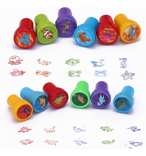 50pcs De Carimbos De Borracha De Desenhos Animados Infantis